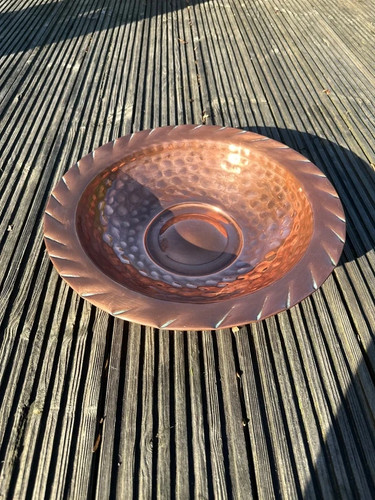 Vintage antique copper bowl