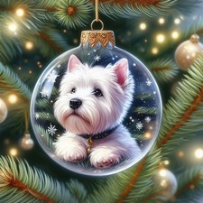 Single Luxury Westie Christmas Card Dog Gift/Present BAU