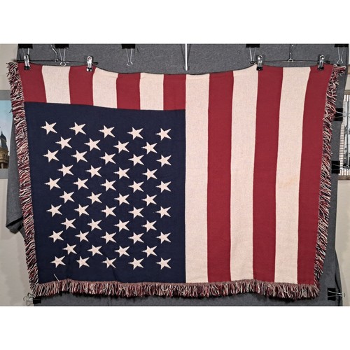 Woven american flag throw - woven,