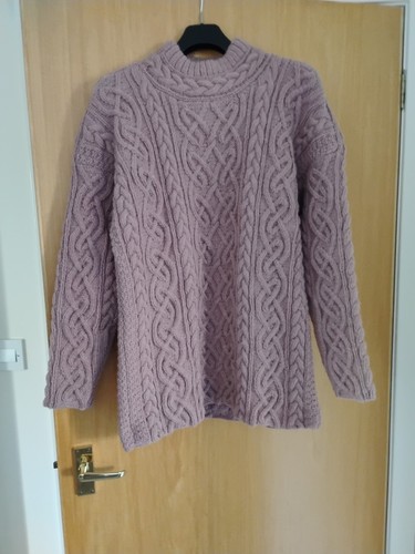 Hand knitted ladies aran - hand,