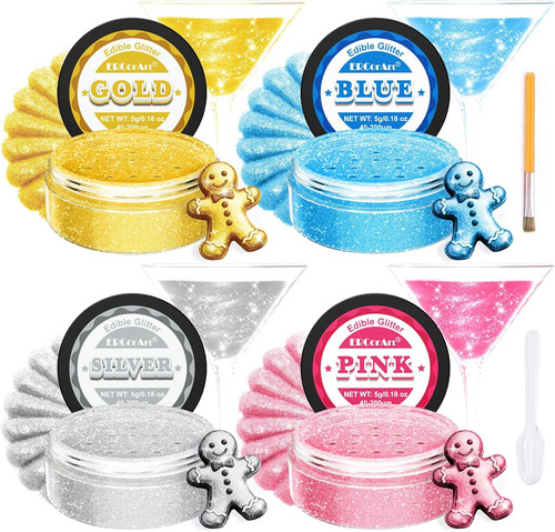 Edible glitter for drinks - drinks, &