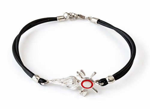 Rubber bracelet with - rubber,