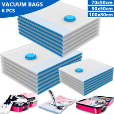 6 x STRONG VACUUM STORAGE SPACE SAVING BAGS VAC BAG SPACE SAVER VACCUM VACUM BAG