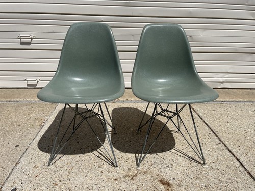 Pair vintage seafoam - pair,