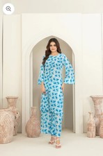 Lea Swiss Lawn 2025 designer suit Salwar kameez D-1321 Blue Stunning unstitched 