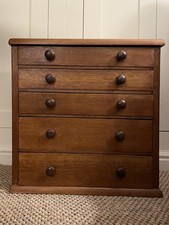 Vintage miniature chest of drawers in golden oak  490 x 495 x 220mm;  EXCELLENT.
