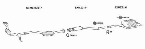 Exhaust system for mercedes - exhaust,