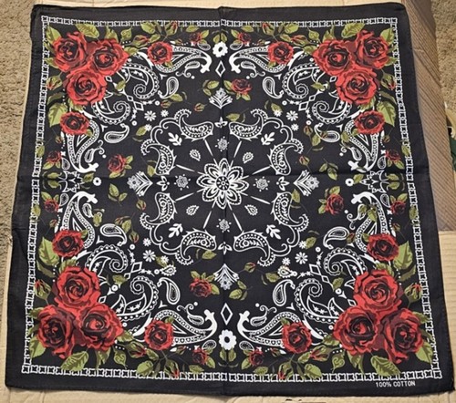 Red roses paisley flower - red,