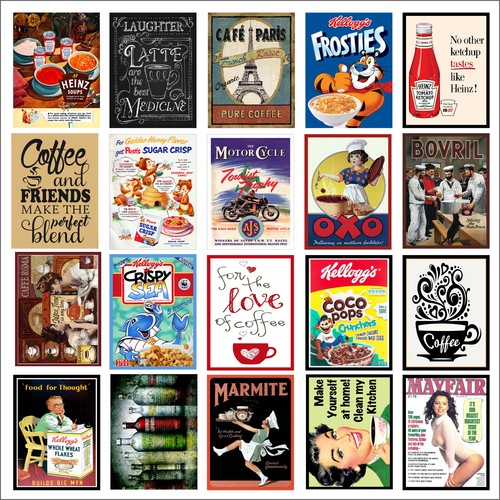 Various retro tin metal - various,