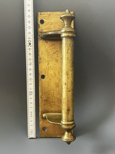 Vintage solid brass handle - solid,