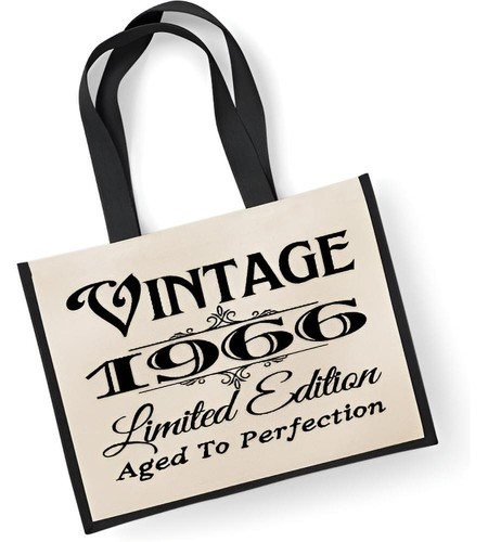 60th birthday large jute bag - 60th,