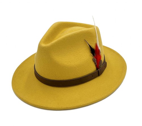 100 wool fedora - fedora, hat