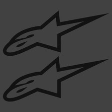 ALPINESTARS X2 STICKERS BLACK