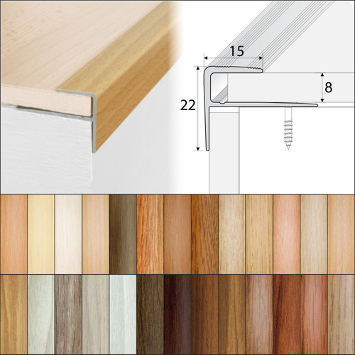 Aluminium stair nosing wood - nosing,