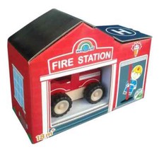 Fire Station Wooden Fire