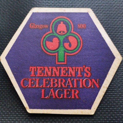 Tennents beer mat cat - cat, no