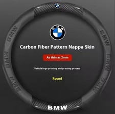 Carbon Fiber Car Steering Wheel Cover For BMW M E46 E90 E60 F30 E39 F10 F20 E87
