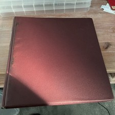 LINDNER Maroon Multi Collect Ring Binder Album (no sleeves)