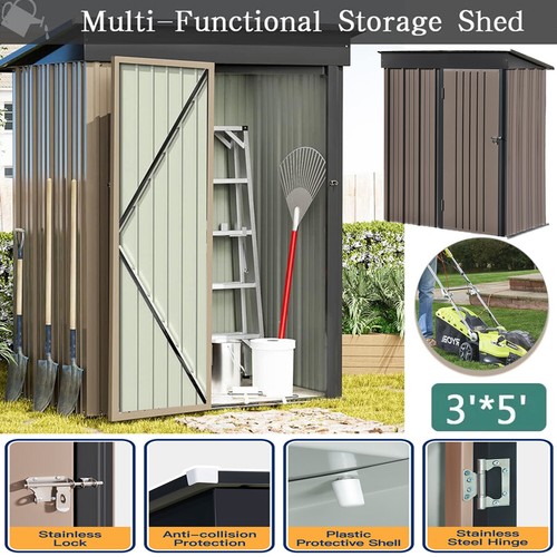5x3 lean garden shed - lean-to,