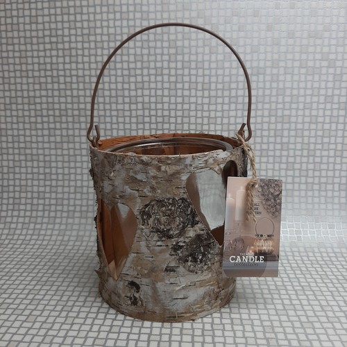 Next small bark lantern - next, candle