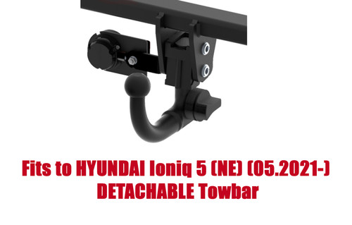 Detachable tow bar - detachable, hyundai