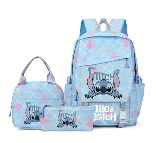 Disney stitch 3pcs backpack - stitch,