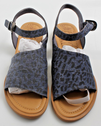 Blowfish navy leopard sandals - navy,