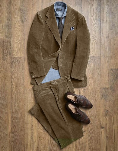 Men corduroy suit single - men's,