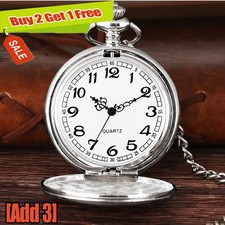 Vintage Quartz SILVER Pocket