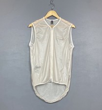 Assos Of Switzerland Velo Cycling Vest Gilet Bike Mens Size XL White Lightweight