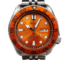 Seiko Mens Automatic Watch Modified 'Tango' 21J Scuba Divers 200M c.July 2003