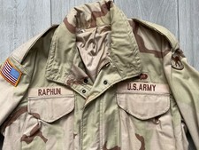  US Army Issue Desert Tri-Colour M65 Combat Jacket Size Medium Regular