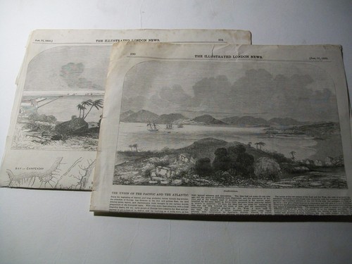 1852 panama canal - canal, "