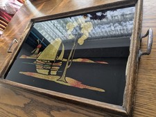 Antique Reverse Painting Glass