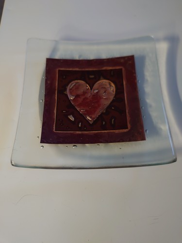 Downs glass design heart - jo,