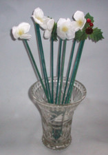 Vintage heavy -glass -vase -17