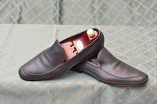 Hermes men black calf - black, moccasin