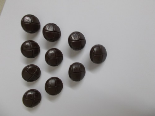 Leather look buttons - 5, x