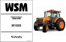 Kubota M105S Tractor WSM
