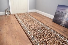 Brown long carpet runner rug - carpet,