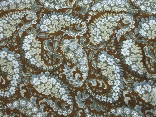 Vintage 1960s paisley - paisley, cotton