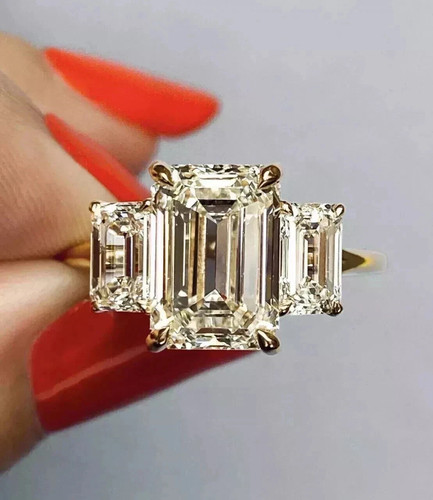 Emerald cut ct white - 3.50,