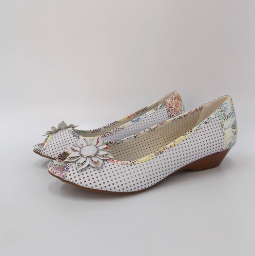 Pavers white leather - shoes, uk