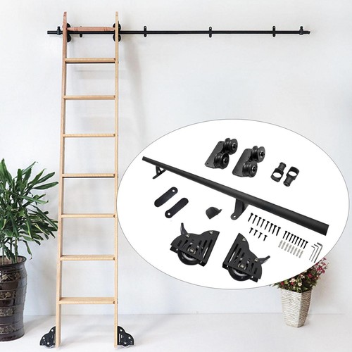 Rolling library ladder - rolling,