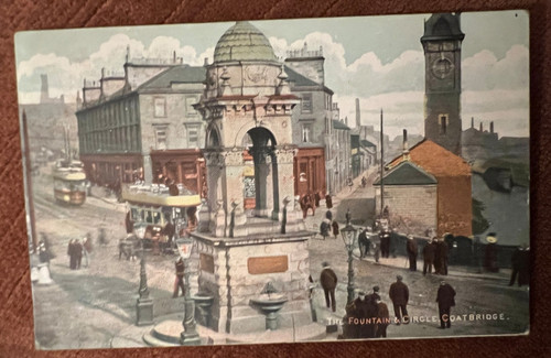 Antique postcard coatbridge - antique,