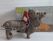 BNIB Fuzzy Nation Grey Suited Dachshund/ Sausage Dog Bag