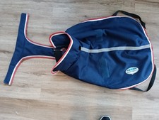 WeatherBeeta  65cm Essential Dog Coat -Blue with Red & white edging Reflective