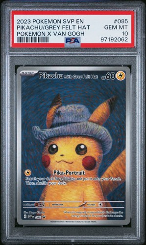 Psa pikachu with grey felt - 10,