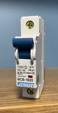 PROTEK 20amp MCB B20 10kA 240/415v PEL1-63 MCB-1B20 