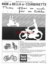 1959 Advert ZUNDAPP 198cc Bella 204 Scooter & 50cc Combinette 423S Moped Ad 730J
